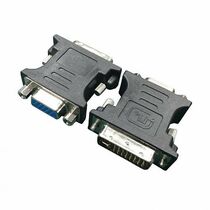 Переходник DVI - VGA Gembird/ Cablexpert, черный (A-DVI-VGA-BK) пакет