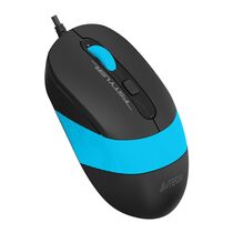 Мышь A4Tech Fstyler FM10 оптическая, проводная, USB, офисная, черный/ синий (FM10 BLUE)