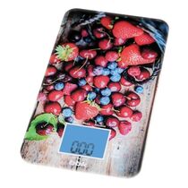 Весы кухонные электронные BBK KS107G точность измерения: 1 г, питание от батареек, цвет: Рисунок