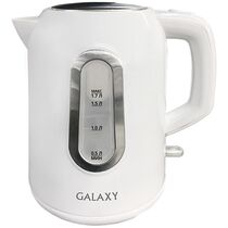 Чайник электрический GALAXY GL 0212 1.7 л, 2200 Вт, белый (корпус - пластик)