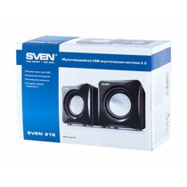 Купить Колонки 2.0 Sven SPS-315 5W, черный, miniJack 3.5, Пластик (SV-0110315BK) в Симферополе, Севастополе, Крыму