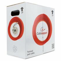 Кабель AlCu UTP, Внутренний, 4x2x0.51, бухта 100м., Cat5e, Cablexpert (UPC-5051E-SOL/ 100)