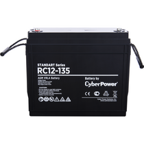 АКБ 12 V 135 Ah CyberPower Standart series, (RC 12-135) для использования в ЦОД и системах связи.