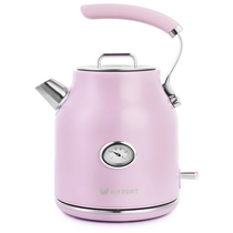 Чайник электрический Kitfort КТ-663-3 розовый (2200 Вт, объем - 1.7 л, корпус: металлический)