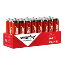 Батарейка Smartbuy LR6, AA, щелочная (SBBA-2A24S) плёнка эконом 24 шт.