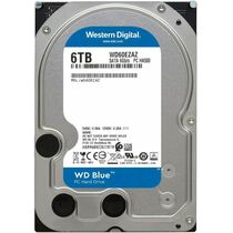 Жесткий диск HDD 3.5" SATA: 6000 Гб WD Blue [5400 rpm, 256 Мб, Sata 3 (6 Gbit/ s)] WD60EZAZ