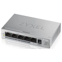Неуправляемый POE-коммутатор 05 портов: Zyxel ZX-GS1005HP-EU0101F (05 портовХ10/ 100/ 1000 Мбит/ сек) PoE‑бюджет 60 Вт,