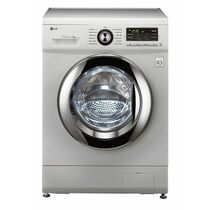 Стиральная машина фронтальная LG F1296TD4 серебристый (1200 об/ мин, программ - 13, макс. загрузка - 8, ШxГxВ - 60x55x85 см)