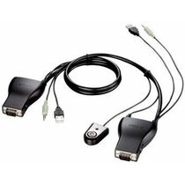 Переключатель KVM D-Link USB, 2 port, 2 cables [KVM-221/ C1A]