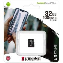 Купить Карта памяти microSDHC 32Gb Kingston UHS-I Class 10 CANVAS Select Plus без адаптера (SDCS2/ 32GBSP) в Симферополе, Севастополе, Крыму