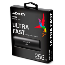 Внешний жесткий диск SSD 256 Gb AData SE760 External USB Type-C Черный (ASE760-256GU32G2-CBK)