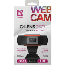 Web-камера Defender G-lens 2579 2 Мп, микрофон, черный (63179)