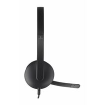 Наушники накладные Logitech H340 с микрофоном, для офиса, USB,  черный (981-000475)