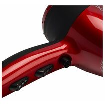 Фен Polaris PHD 2077I красный (2000 Вт, режимов - 5, вид: полноразмерный, насадок - 1)