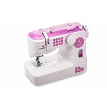 Швейная машина Comfort 210 белый-розовый (электромеханическая, челнок - вертикальный, швейных операций - 15, петля - полуавтомат)