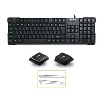 Клавиатура A4Tech KR-750, проводная, классическая, USB, черный  (KR-750)
