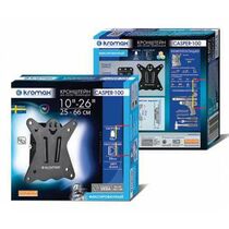 Крепление для ТВ фиксированное 10"-32" Kromax  нагрузка max 25 кг, от стены 20 мм , чёрный (CASPER-100 (877496))