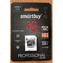 Карта памяти microSDHC 32Gb Smartbuy Class 10 Professional + адаптер SD (SB32GBSDCL10U3-01)