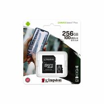 Карта памяти microSDXC 256Gb Kingston UHS-I (U3) V30 CANVAS Select Plus + адаптер SD (SDCS2/ 256GB)