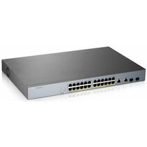Управляемый PoE-коммутатор 24 порта: Zyxel GS1350-26HP (24х10/ 100/ 1000 Мбит/ с,2хSFP,24хPoE) 2 уровня