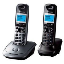 Телефон DECT Panasonic KX-TG2512 (в компл.:2шт) титан