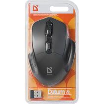 Мышь Defender Datum MB-345 оптическая, беспроводная, Радио USB, черный (52345)