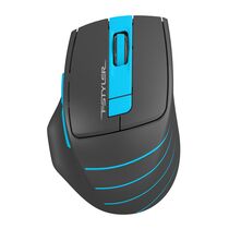 Мышь A4Tech Fstyler FG30 оптическая, беспроводная, USB, офисная, черный/ синий (FG30 BLUE)