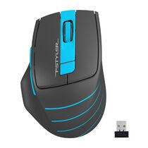 Мышь A4Tech Fstyler FG30 оптическая, беспроводная, USB, офисная, черный/ синий (FG30 BLUE)