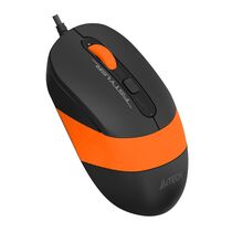 Мышь A4Tech Fstyler FM10 оптическая, проводная, USB, офисная, черный/ оранжевый (FM10 ORANGE)