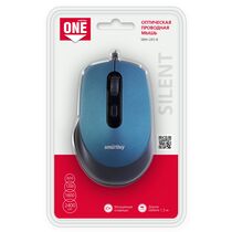 Мышь Smartbuy ONE 265-B оптическая, проводная, USB, офисная, бесшумный клик, синий (SBM-265-B)