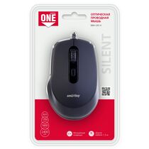 Мышь Smartbuy ONE 265-K оптическая, проводная, USB, офисная, бесшумный клик, черный (SBM-265-K)