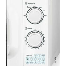 Микроволновая печь соло BBK 23MWS-927M/ W/ RU MG белый (900 Вт, объем - 23 л, управление: механическое)