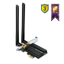 Адаптер Wi-Fi: TP-Link Archer TX50E (PCI, 2,4 ГГц+5 ГГц до 2402 Мбит/ с)