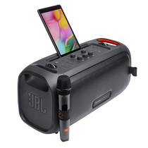 Акустическая система JBL 2.0 PartyBox On-The-Go 100W, mini Jack 3.5 мм + Bluetooth, черный (JBLPARTYBOXGOBRU)