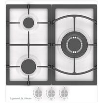 Газовая варочная панель Zigmund & Shtain G 14.4 W белый ( конфорок -  3 шт,  панель - эмалированная сталь, 46х51 см)
