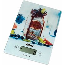 Весы кухонные электроные BBK KS102G рисунок (точность измерения: 1 г, предел взвешивания: 10 кг)