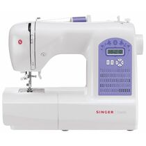 Швейная машина Singer Starlet 6680 белый-фиолетовый (электромеханическая, челнок - вертикальный, швейных операций - 80, петля - автомат)