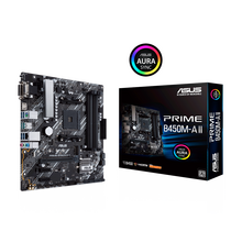 Материнская плата Asus sAM4: PRIME B450M-A II [AMD B450, 4*DDR4, 1*PCIEx16, 2*PCIEx1, 6*Sata3, 6 портов*USB3, D-Sub, DVI, HDMI, microATX]