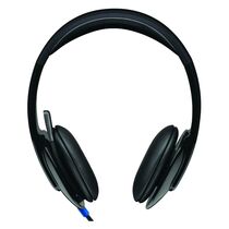 Наушники полноразмерные Logitech H540 с микрофоном, mini jack 3.5 mm+USB, черный (981-000480)