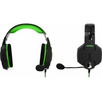Наушники полноразмерные Smartbuy Rush VIPER с микрофоном, игровые, mini jack 3.5 mm, черный/ зеленый (SBHG-2100)