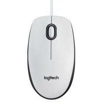 Мышь Logitech M100 оптическая, проводная, USB, белый (910-005004)