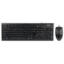 Комплект (клавиатура +мышь) A4Tech KR-8520D проводной, классический, USB, черный (KR-8520D (Black))