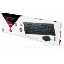 Комплект (клавиатура +мышь) Smartbuy SBC-206368AG-K беспроводной, USB, черный (SBC-206368AG-K)