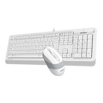 Комплект (клавиатура +мышь) A4Tech Fstyler F1010 проводной, мультимедийный, USB, белый (F1010 WHITE)