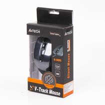 Мышь A4Tech V-Track Padless N-500FS оптическая, проводная, USB, офисная, бесшумный клик, черный (N-500FS)