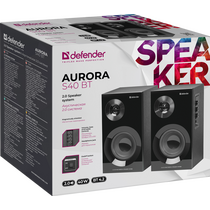 Акустическая система Defender 2.0 Aurora S40 40W, mini Jack 3.5 мм + Bluetooth, черный (65240)