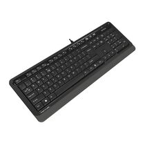 Клавиатура A4Tech Fstyler FK10, проводная, мультимедийная, USB, черный/ серый (FK10 GREY)