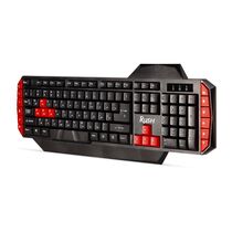 Клавиатура Smartbuy RUSH Raven 200, беспроводная, игровая, USB, черный/ красный (SBK-200GU-K)