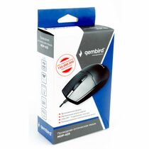 Мышь Gembird MOP-425 оптическая, проводная, USB, офисная, черный (MOP-425)