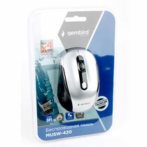 Мышь Gembird MUSW-420-4 оптическая, беспроводная, USB, офисная, белый (MUSW-420-4)